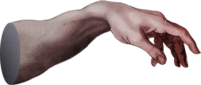 Hand from The Creation of Adam painting by Michelangelo